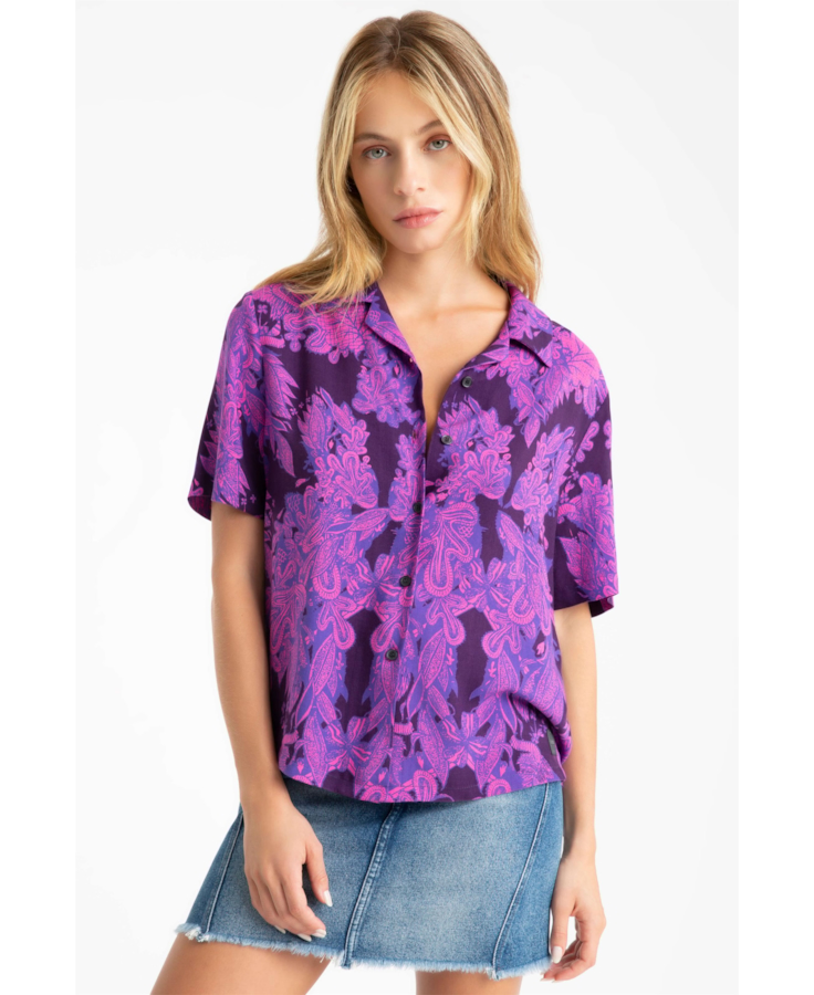 Camisa Floral American Pink