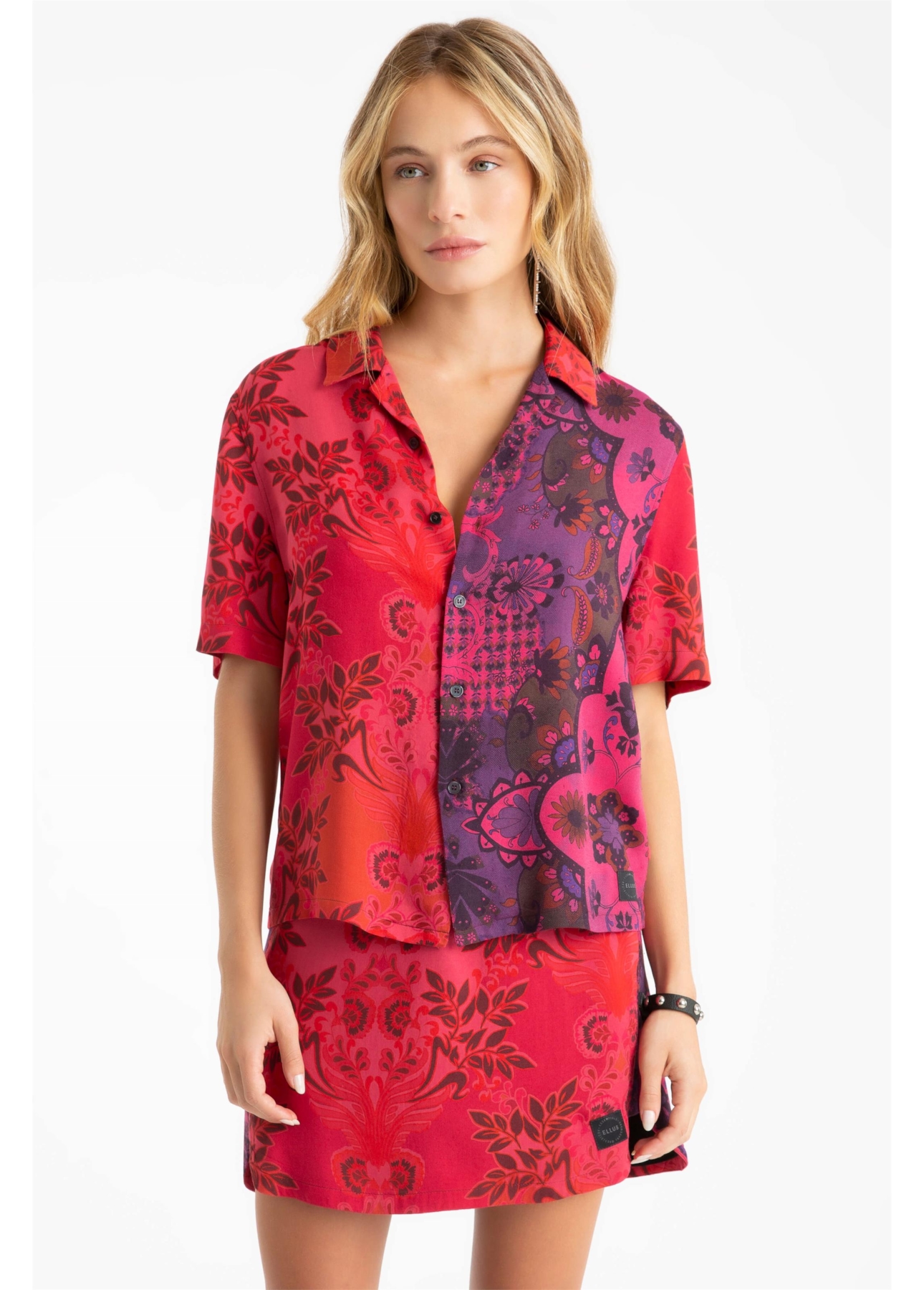 Camisa Flowers Mix American Estampado