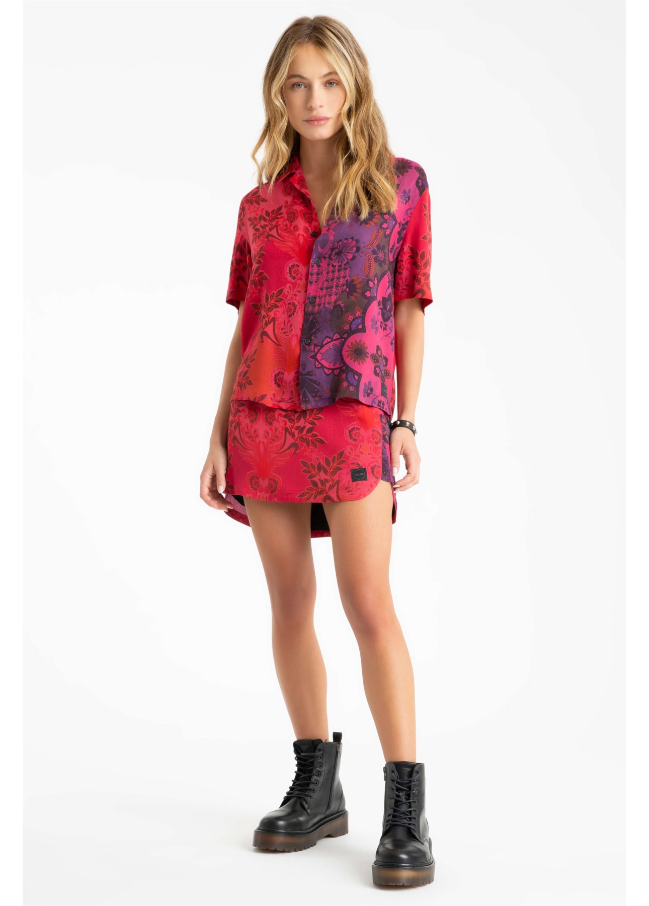 Camisa Flowers Mix American Estampado