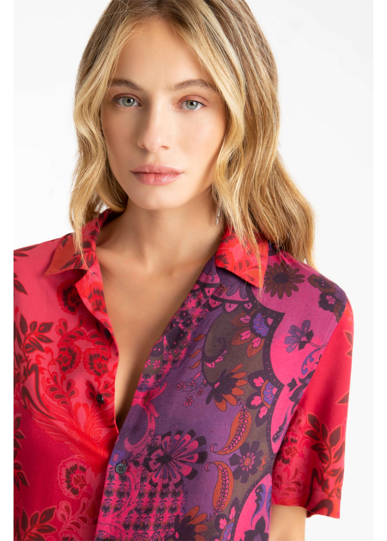 Camisa Flowers Mix American Estampado