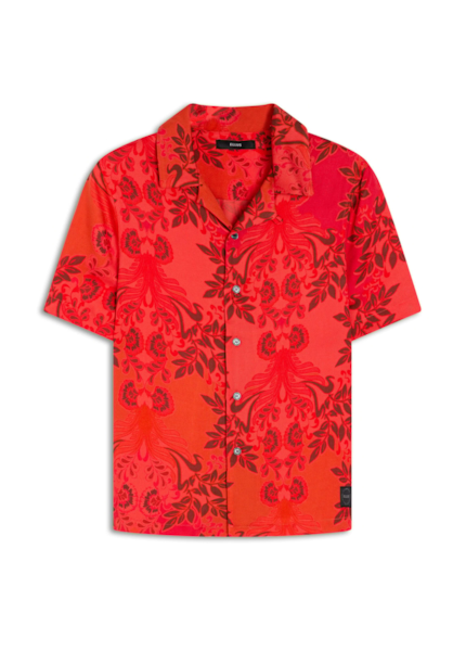 Camisa Flowers Mix American Laranja