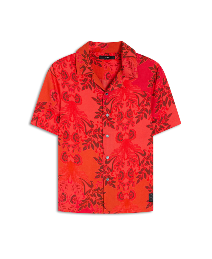 Camisa Flowers Mix American Laranja