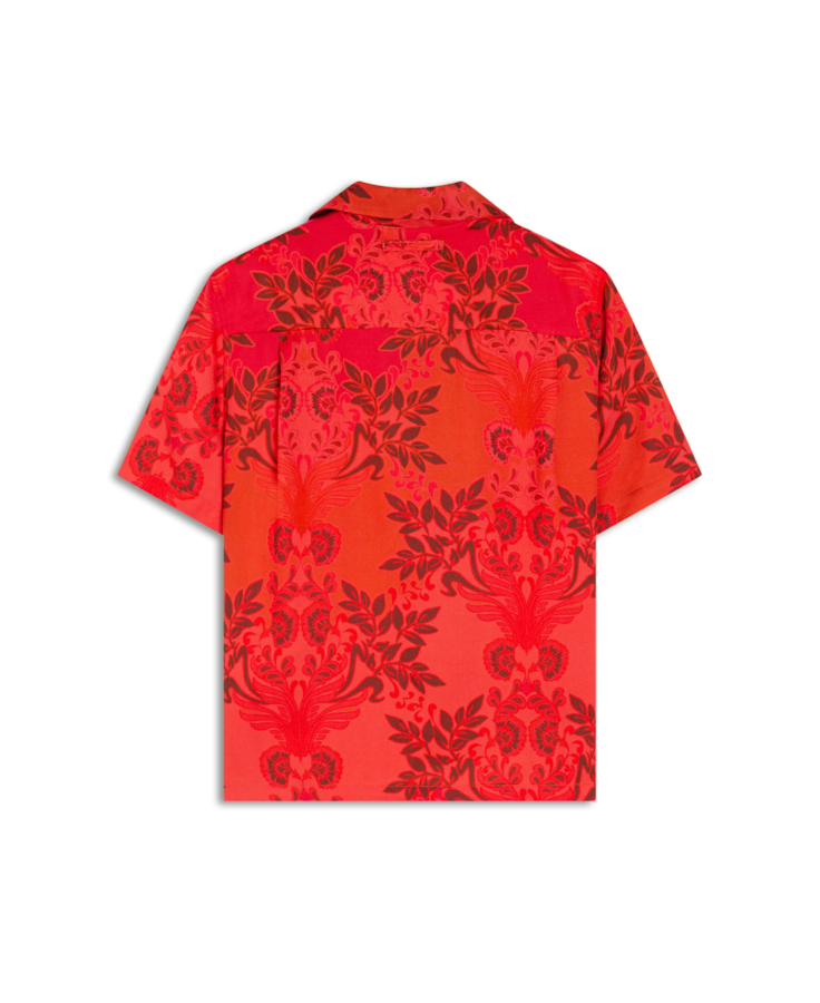Camisa Flowers Mix American Laranja