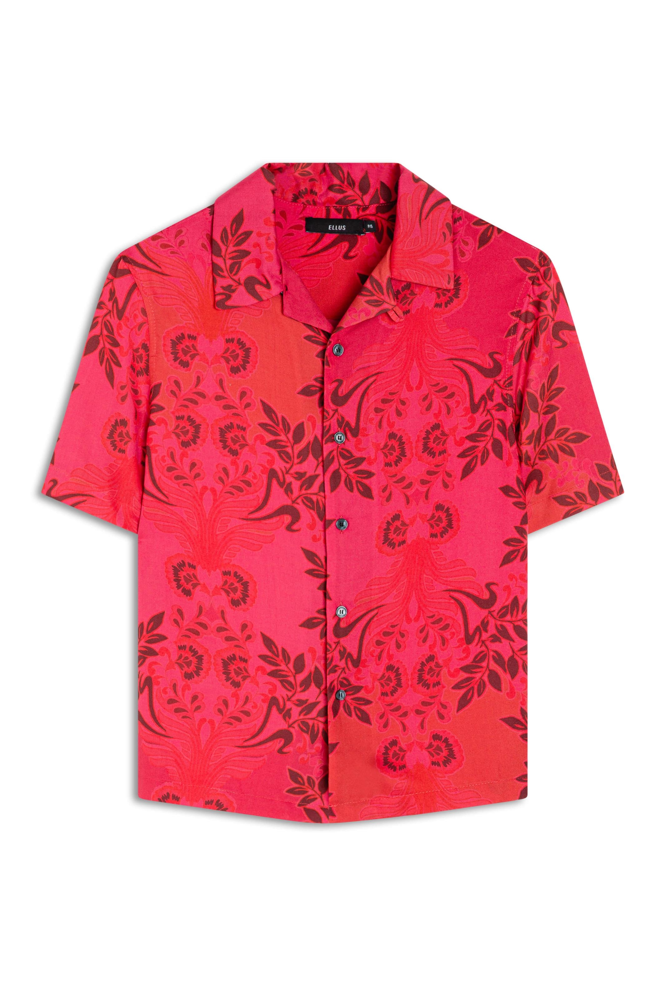 Camisa Flowers Mix American Laranja
