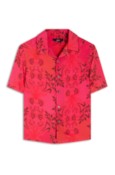 Camisa Flowers Mix American Pink