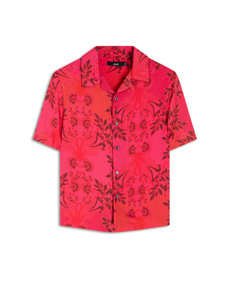 Camisa Flowers Mix American Pink