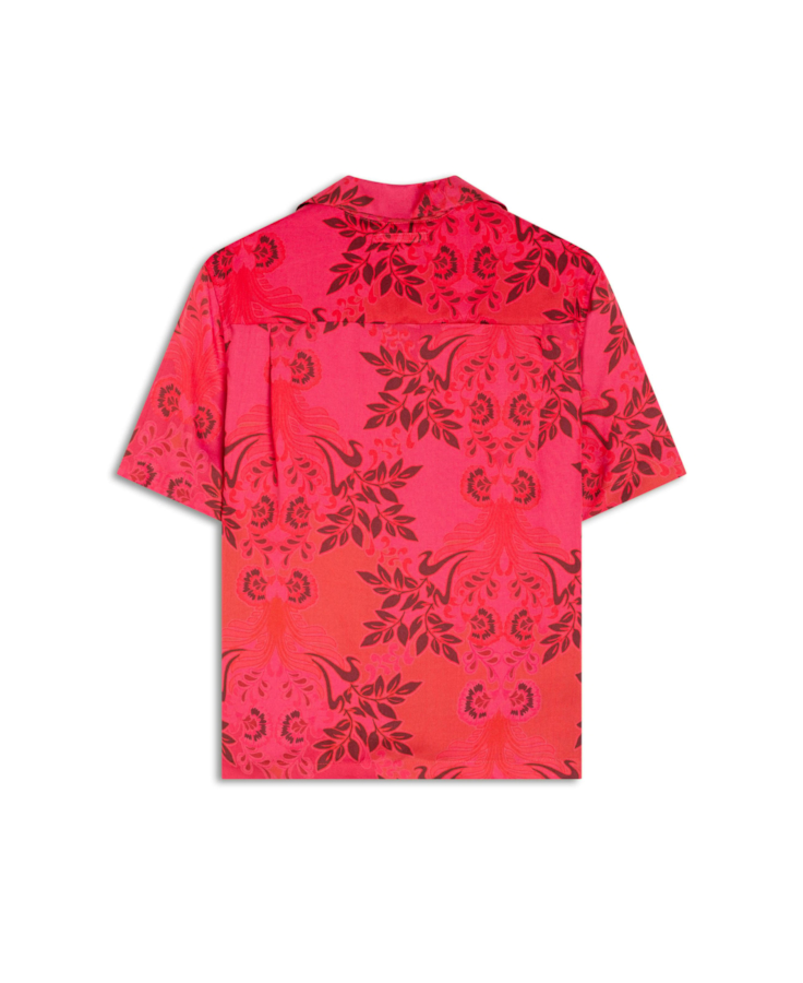 Camisa Flowers Mix American Pink