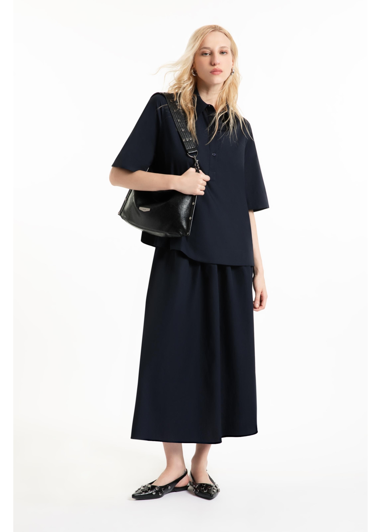 Camisa Galles Peitilho Preto