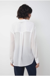 Camisa Georgette Oversized Ellus Off White