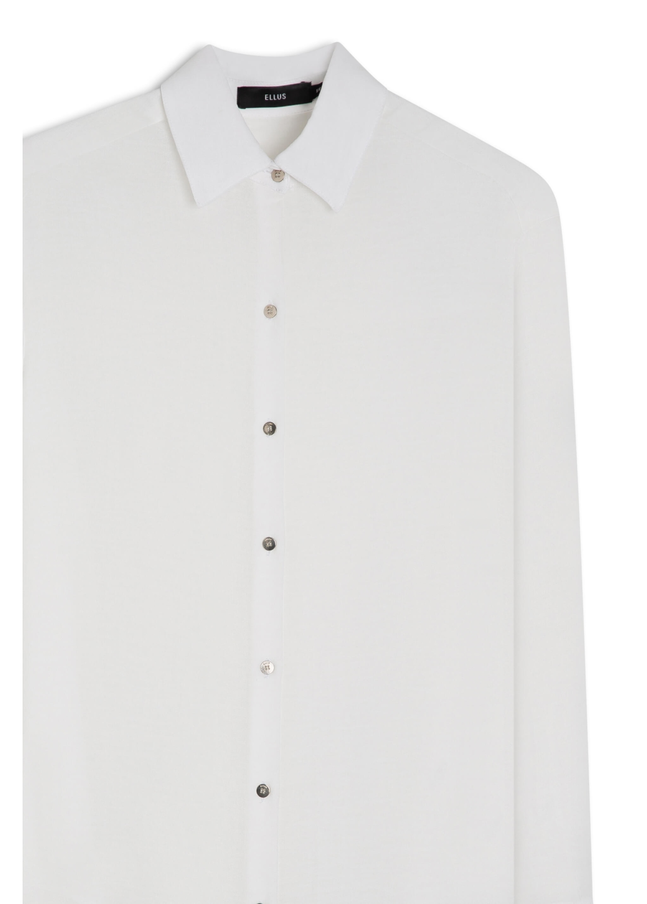 Camisa Georgette Oversized Ellus Off White