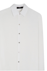 Camisa Georgette Oversized Ellus Off White