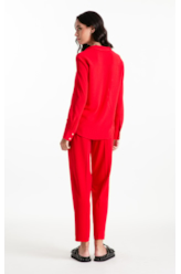 Camisa Georgette Petit Vermelho Vivo