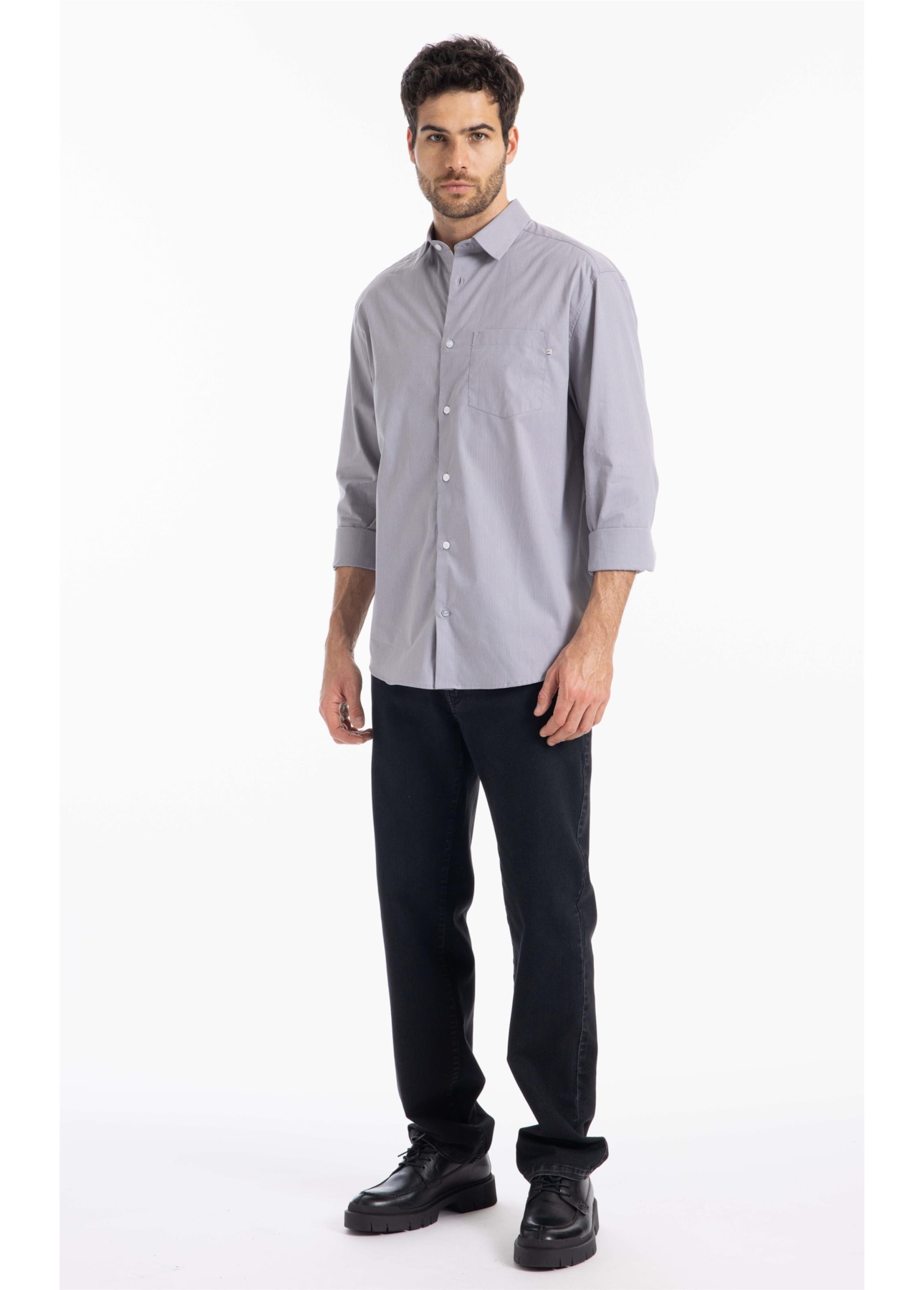 Camisa Greenland Xangai Grafite