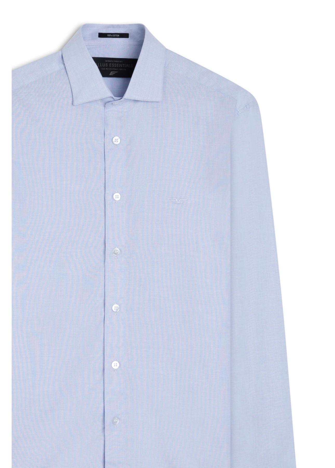 Camisa Hampton Slim Italian Azul Claro