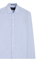 Camisa Hampton Slim Italian Azul Claro