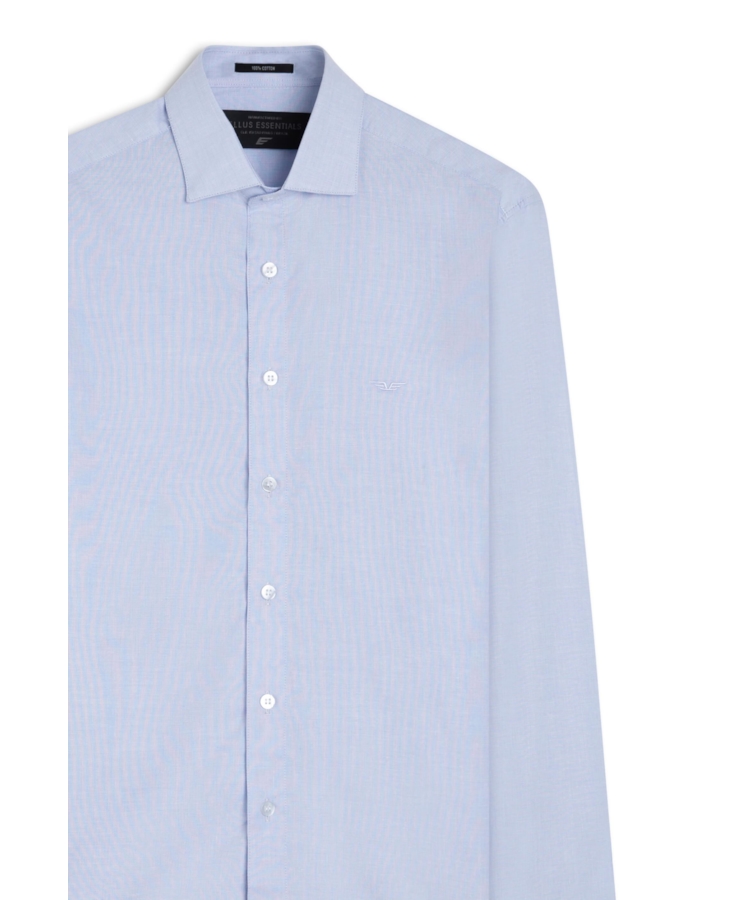 Camisa Hampton Slim Italian Azul Claro