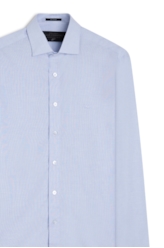 Camisa Hampton Slim Italian Azul Claro