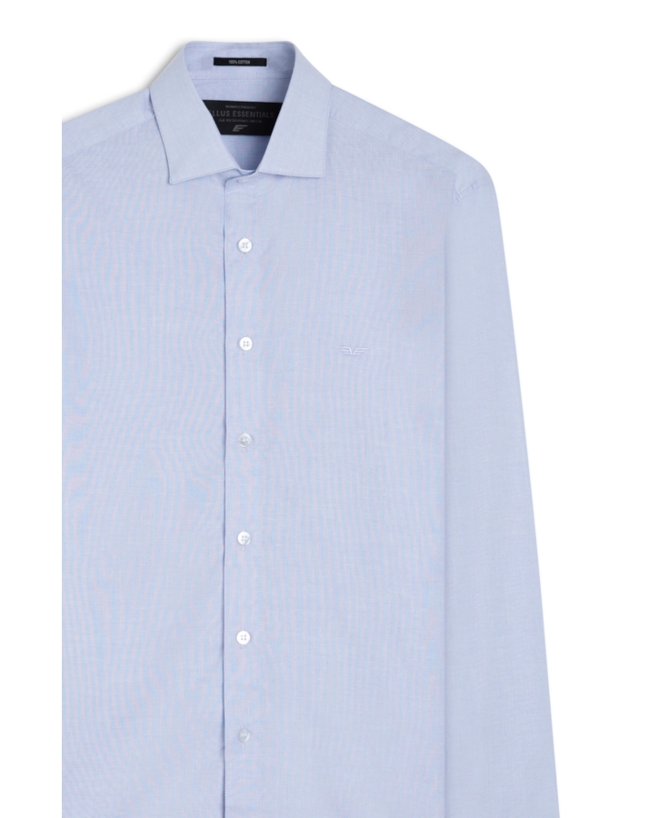 Camisa Hampton Slim Italian Azul Claro