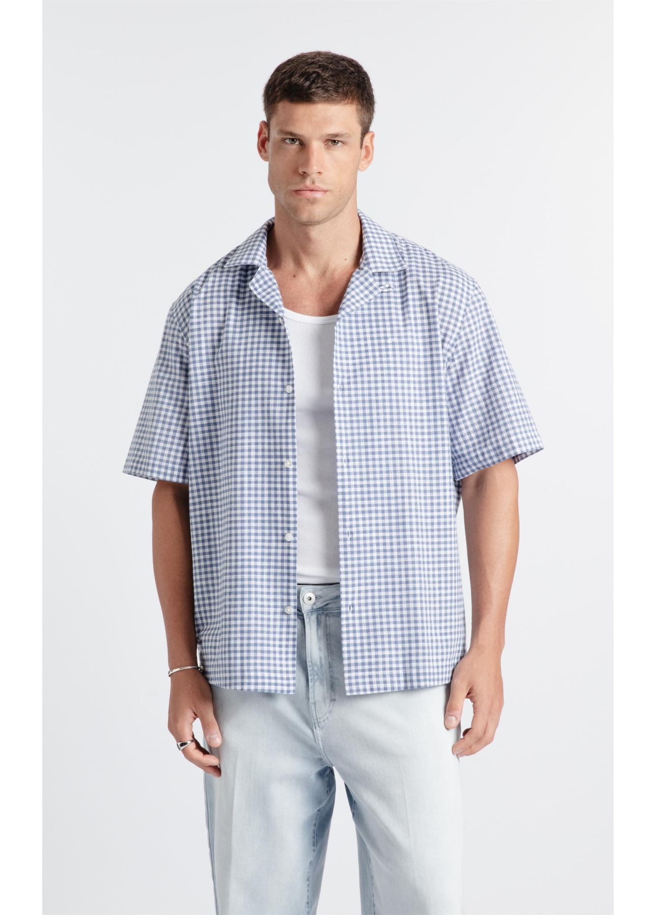 Camisa Hawai Azul Jeans