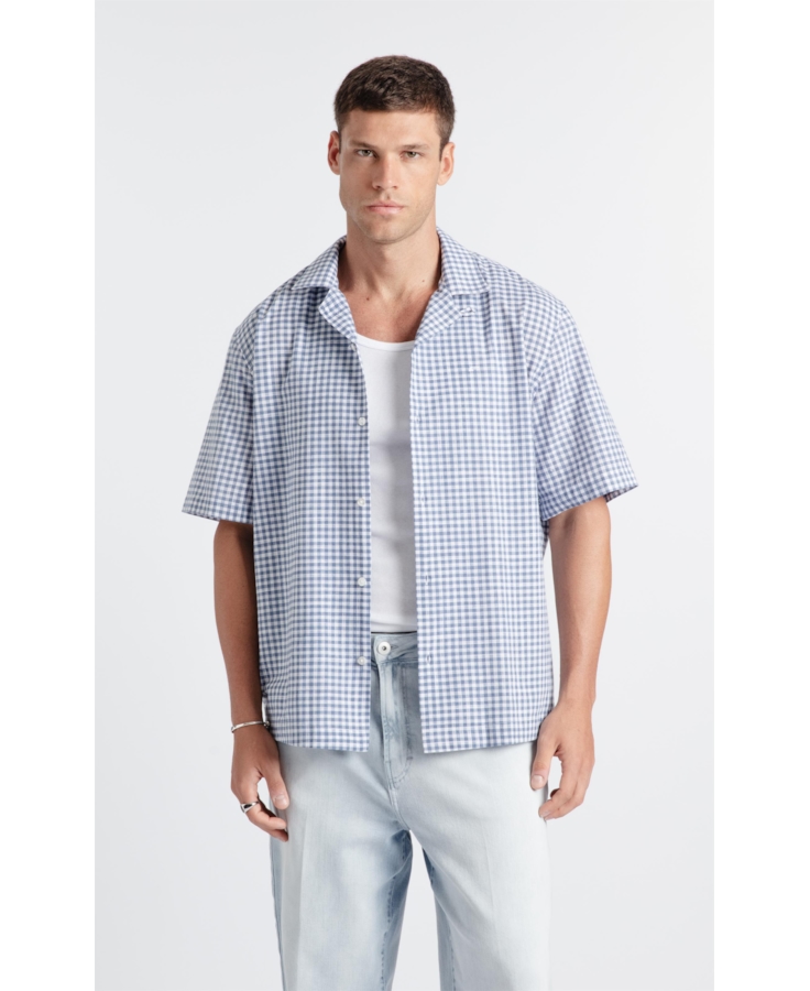 Camisa Hawai Azul Jeans