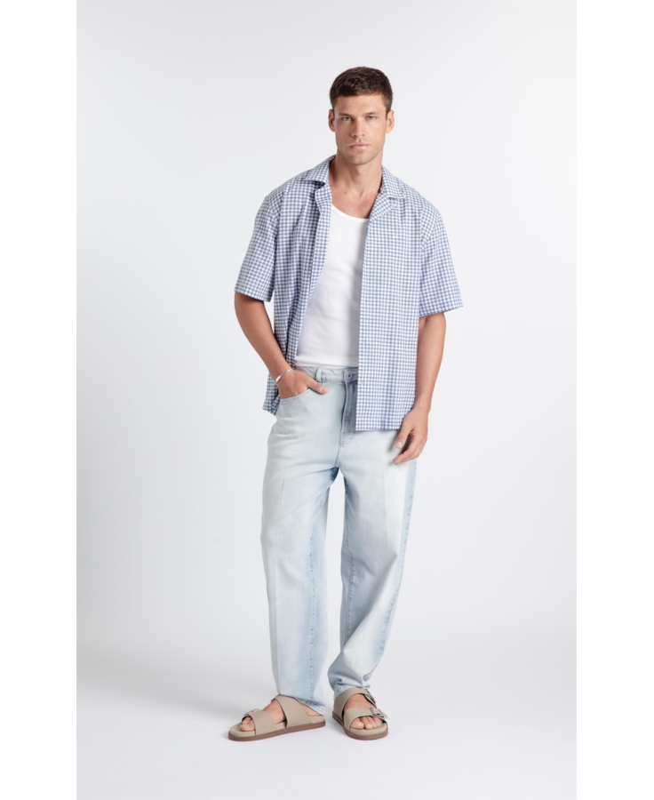 Camisa Hawai Azul Jeans