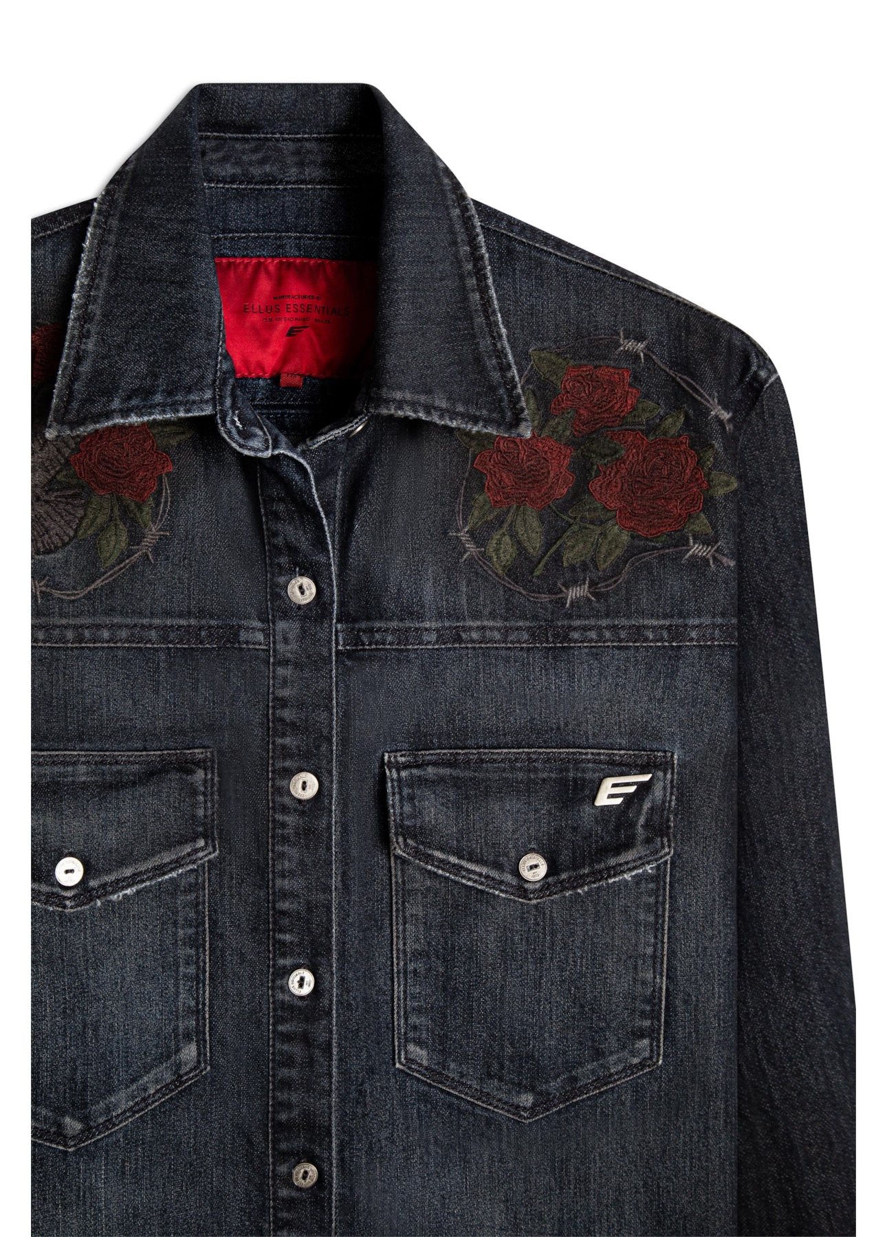 Camisa High Comfort Dark Indigo 1704-Lav.Escuro C/Tie Dye