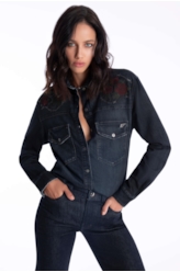 Camisa High Comfort Dark Indigo Escuro C/ Jato