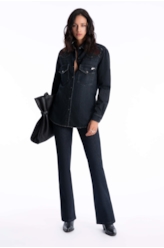 Camisa High Comfort Dark Indigo Escuro C/ Jato