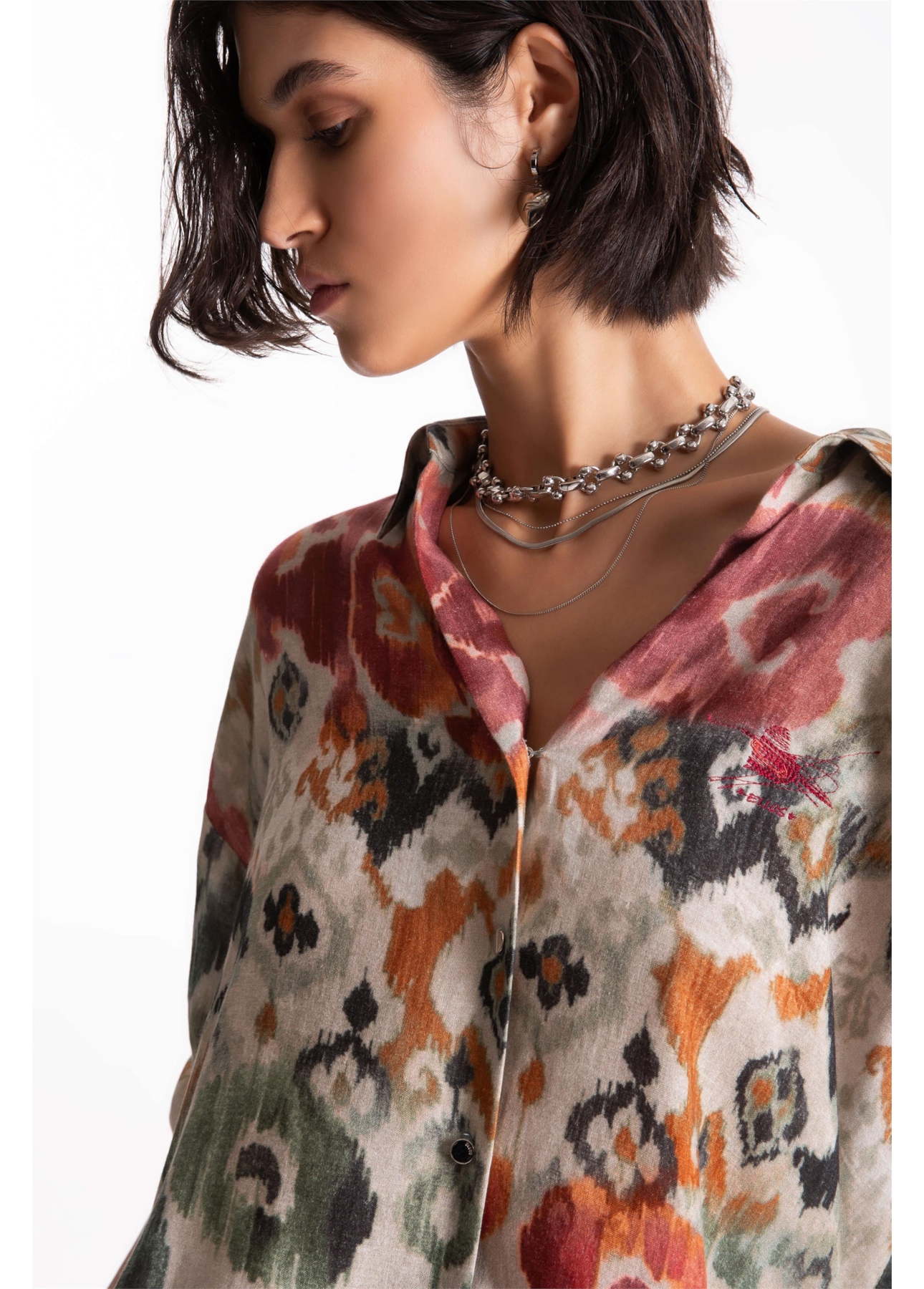 Camisa Ikat Water Oversized Padrao 6