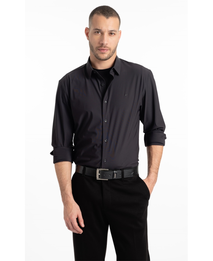 Camisa Jersey Twill Slim  Plumbo