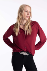 Camisa Jersey Vinho