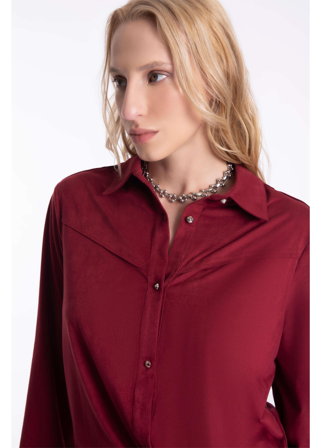 Camisa Jersey Vinho