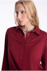 Camisa Jersey Vinho