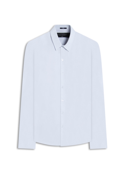 Camisa Knitted Bi Stretch Azul Claro