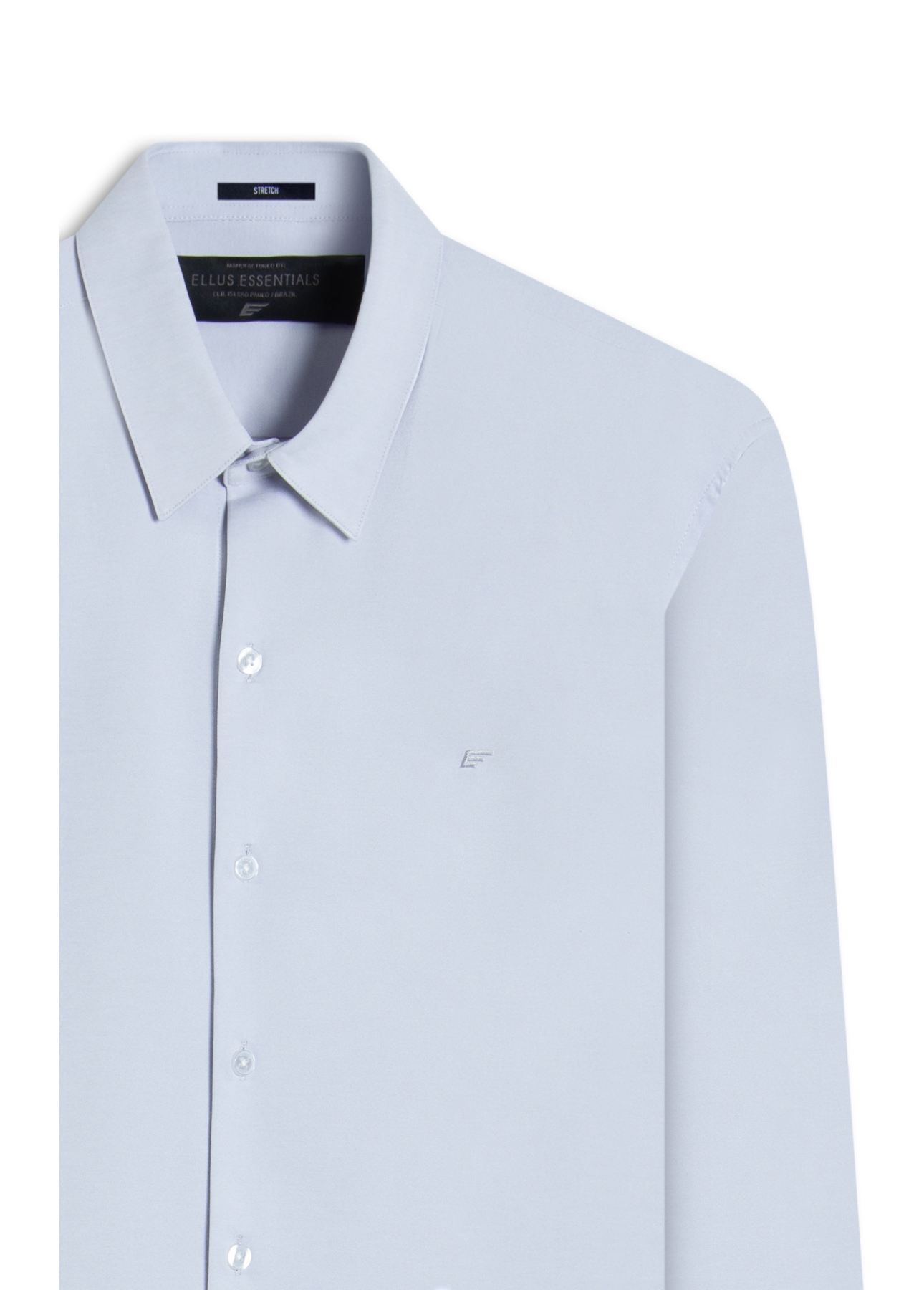 Camisa Knitted Bi Stretch Azul Claro