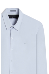 Camisa Knitted Bi Stretch Azul Claro