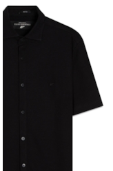 Camisa Knitted New Dotti Classic New Italian Preto
