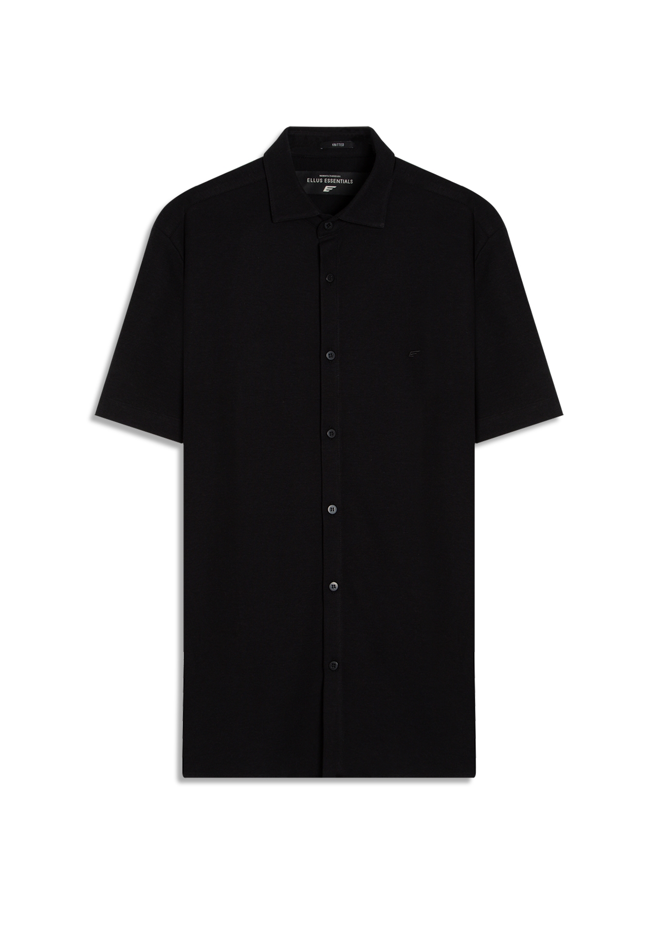 Camisa Knitted New Dotti Classic New Italian Preto