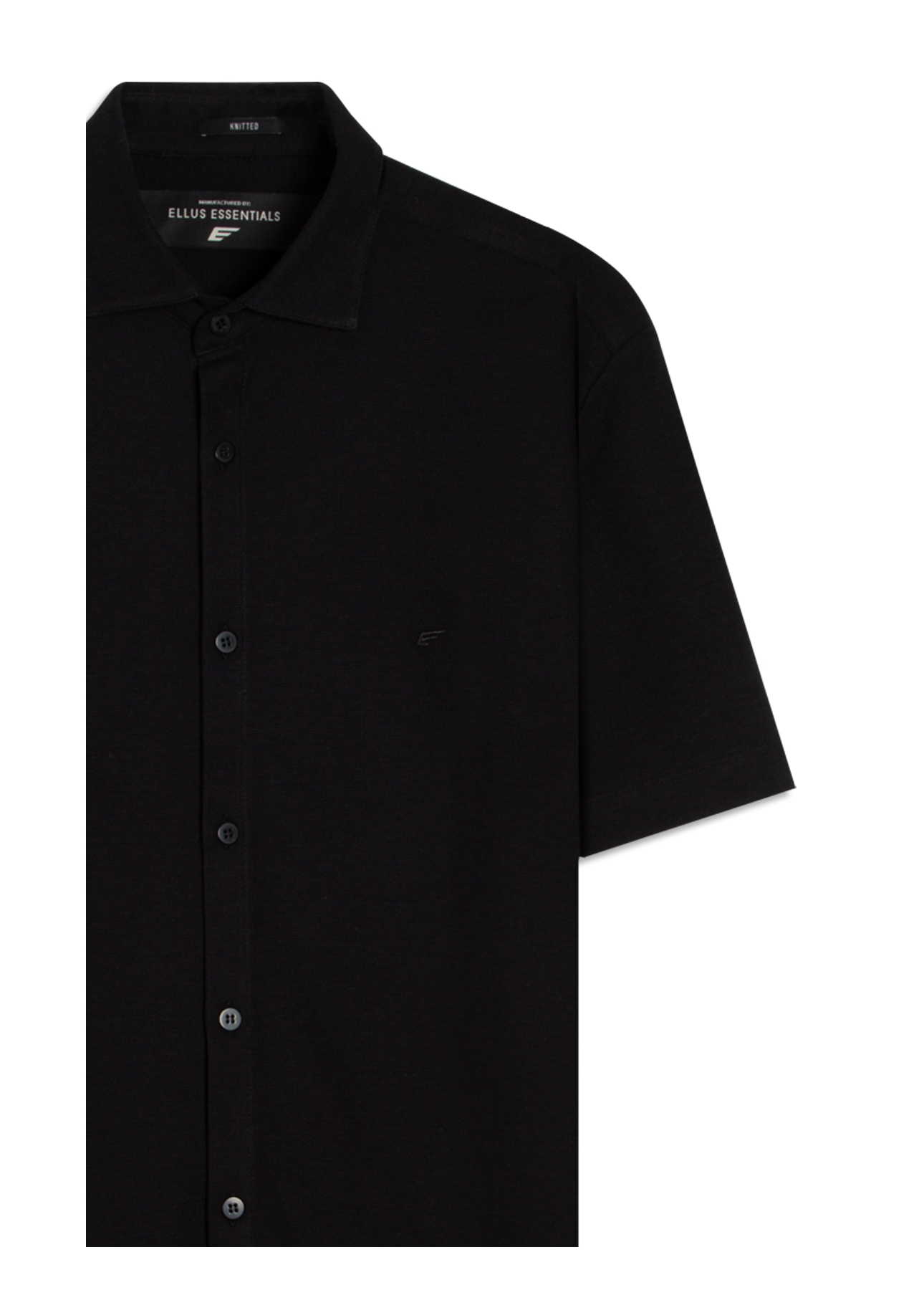 Camisa Knitted New Dotti Classic New Italian Preto