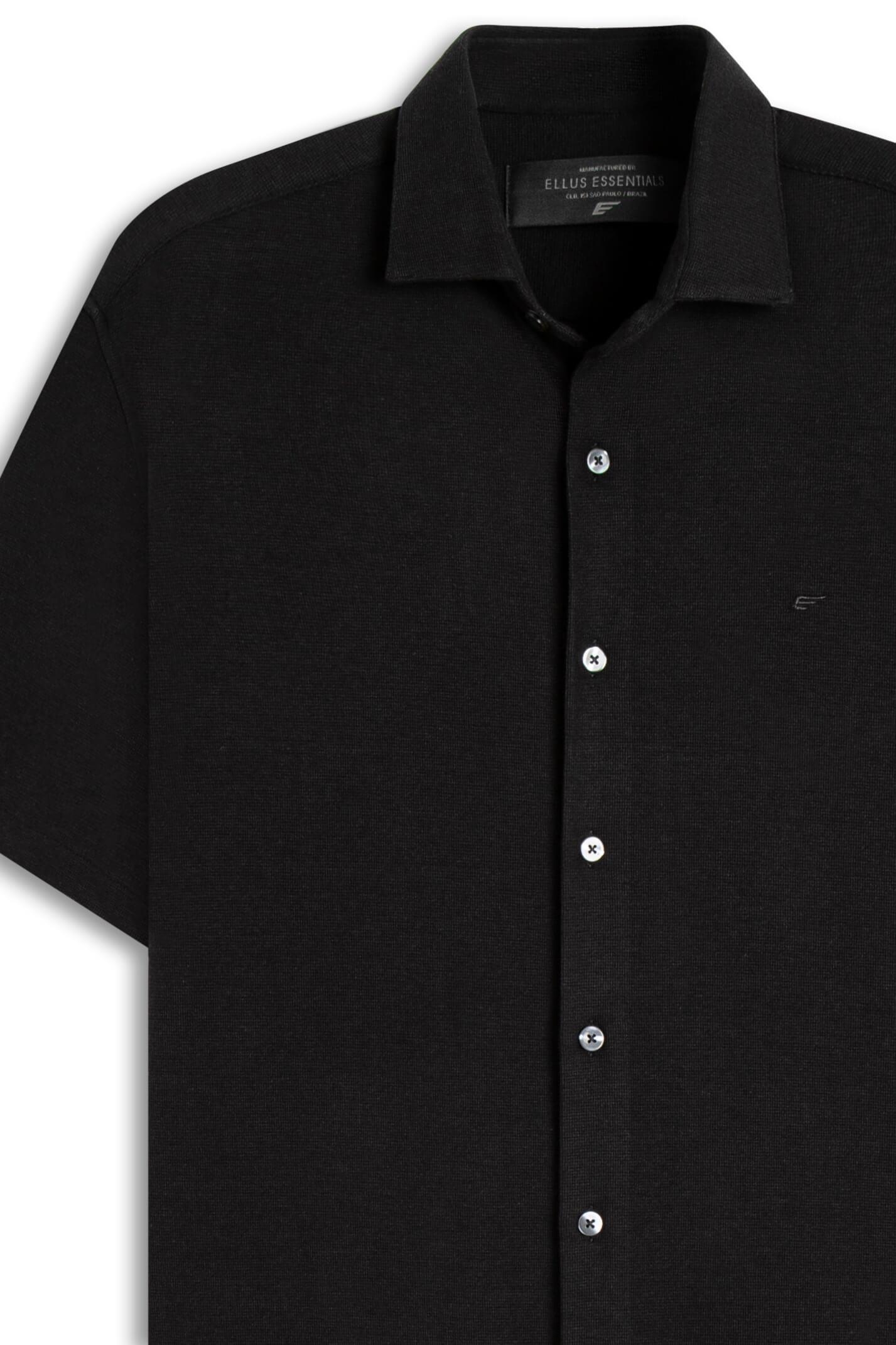 Camisa Knitted New Dotti Loose New Italian Preto