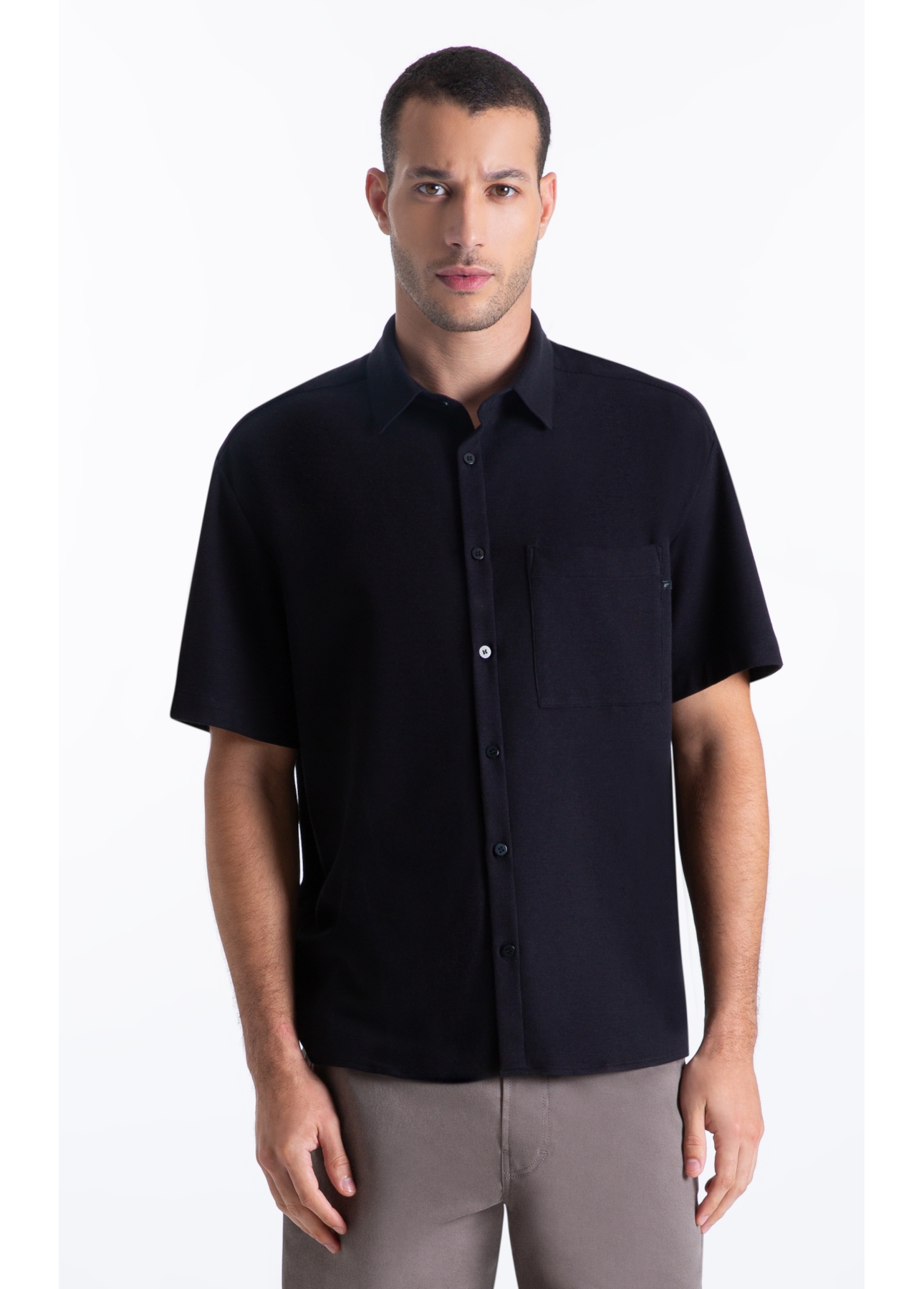 Camisa Knitted New Dotti Vintage Xangai Preto