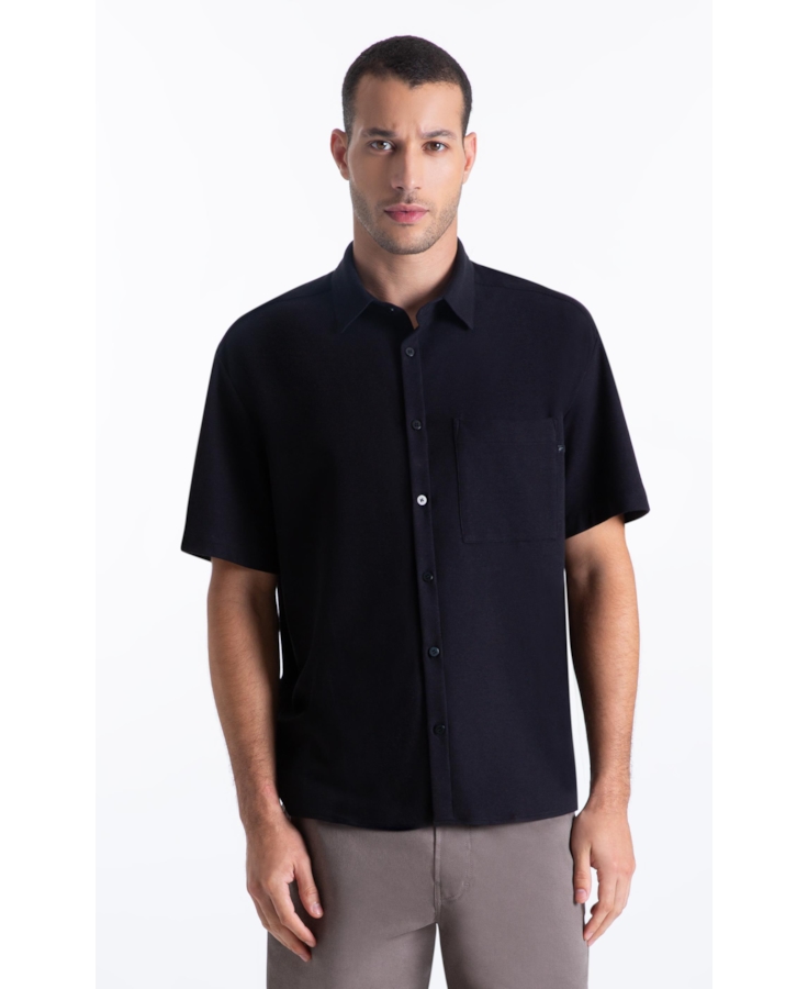 Camisa Knitted New Dotti Vintage Xangai Preto