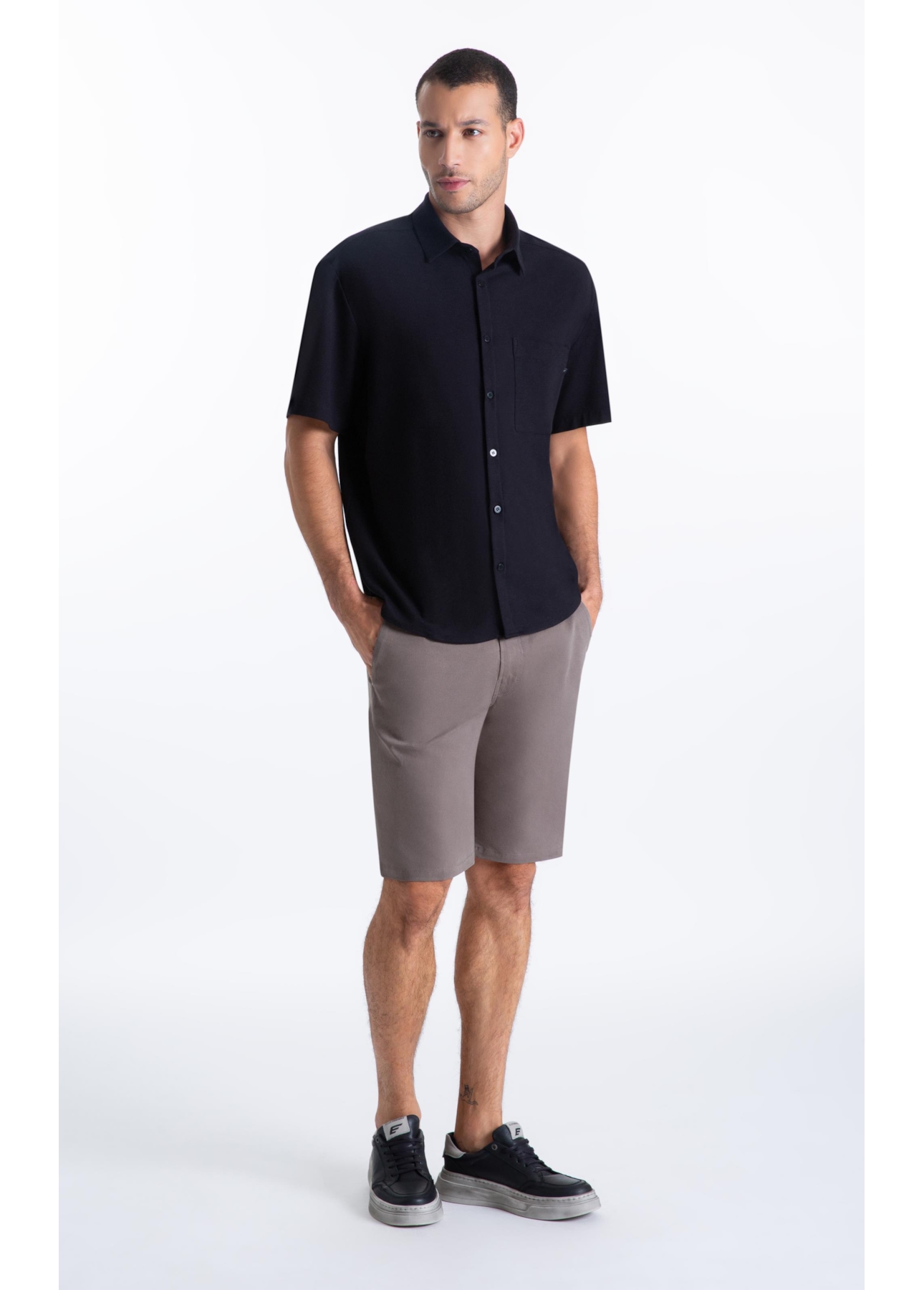 Camisa Knitted New Dotti Vintage Xangai Preto