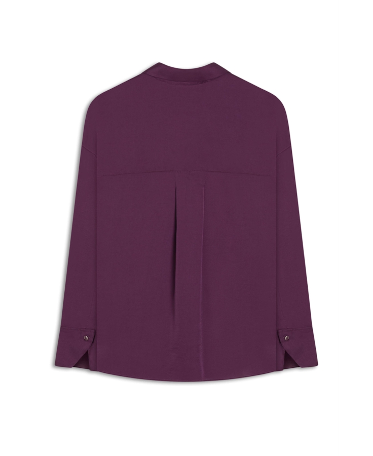 Camisa Lady Broken Oversized Beringela