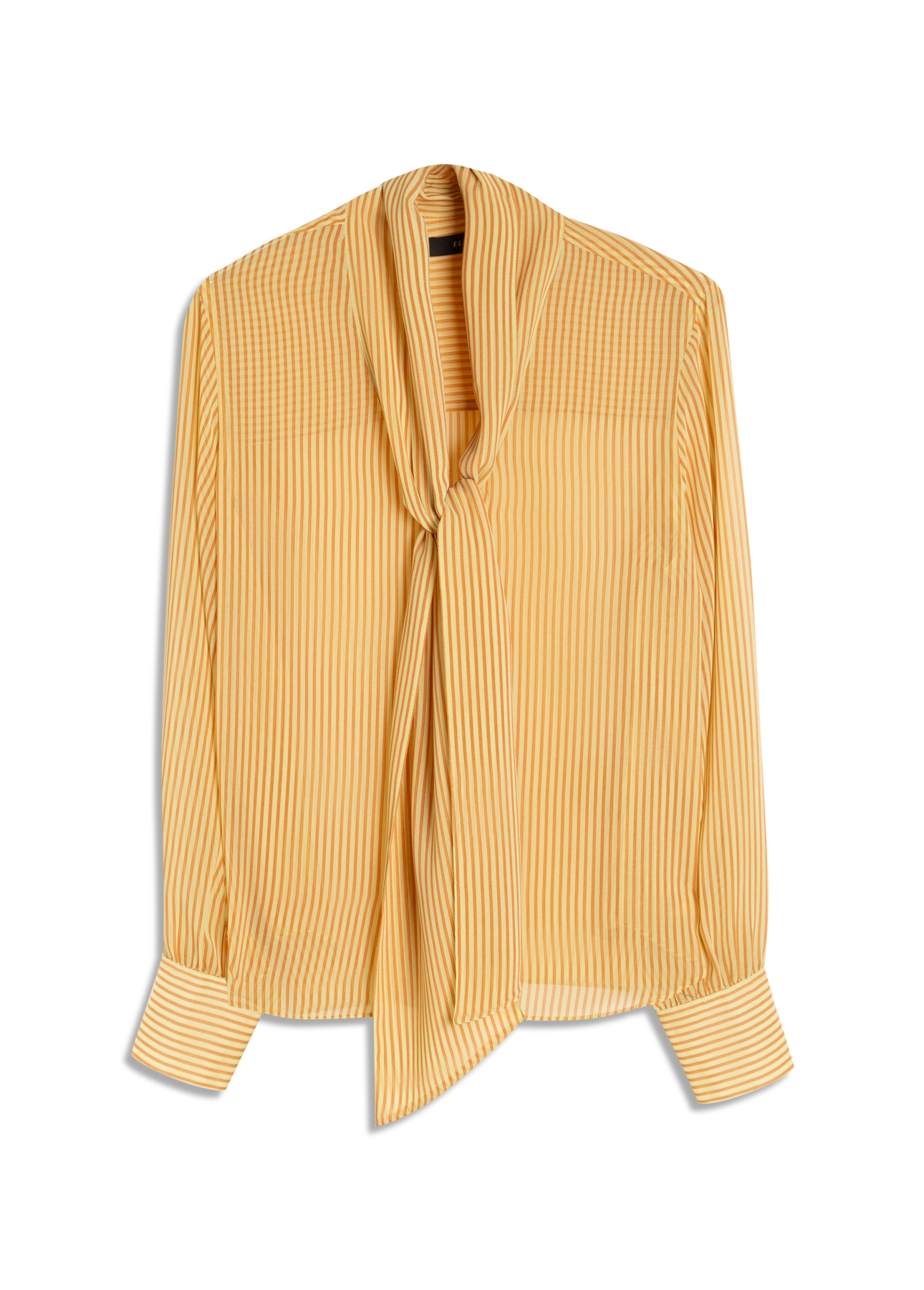 Camisa  Lavalliere-Neck Amarelo
