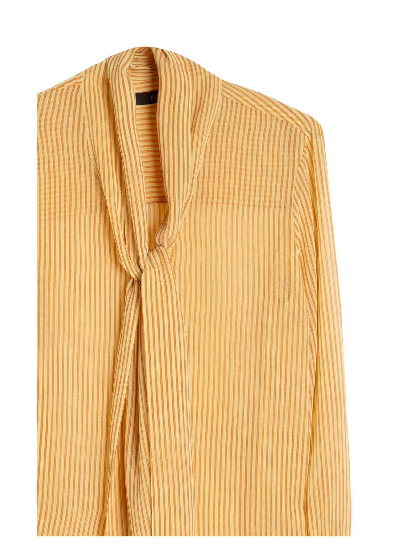 Camisa  Lavalliere-Neck Amarelo
