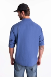 Camisa Like Classic New Italian Azul Jeans