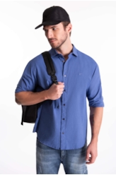 Camisa Like Classic New Italian Azul Jeans