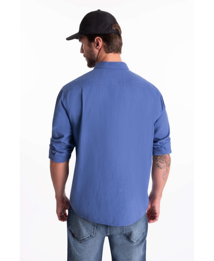 Camisa Like New Italian Azul Jeans