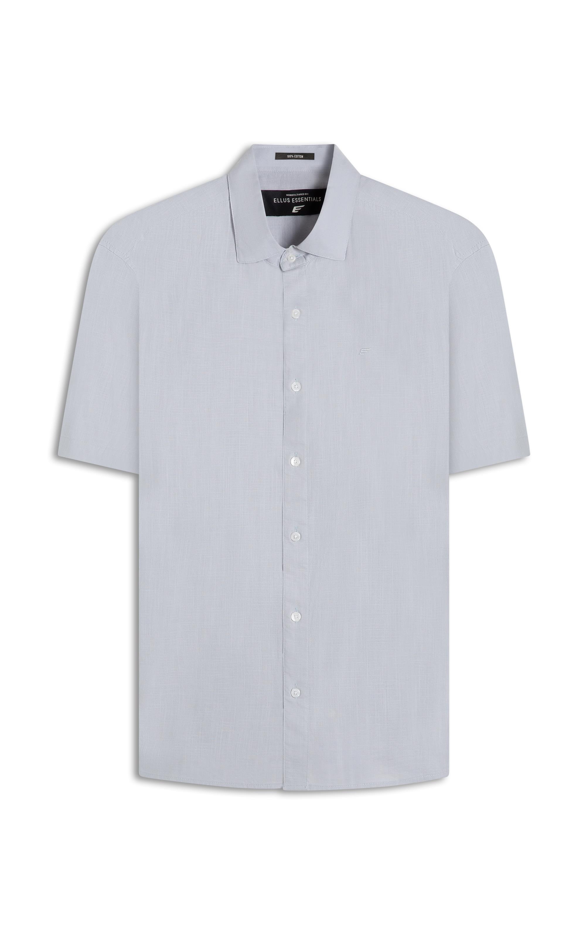 STONE  グレー シャツ　Ｌ Camisa Like Surf New Italian Cinza Claro